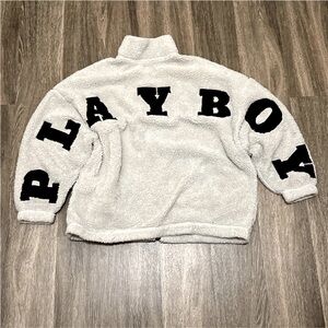 Playboy Zip-Up Sz XS/S but fits L - Oversized, Pristine Condition